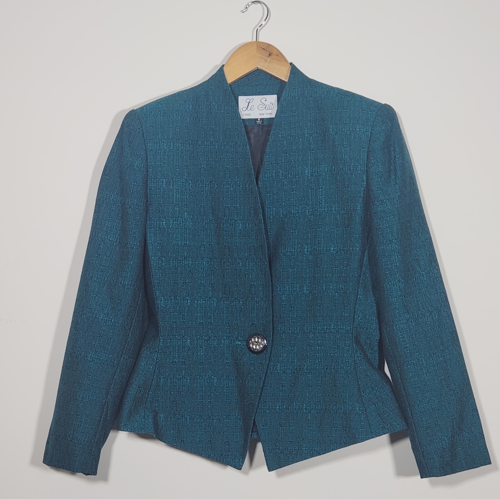 🔥SOLD🔥 Vintage Le Suit Blazer Jacket - Picture 2 of 12